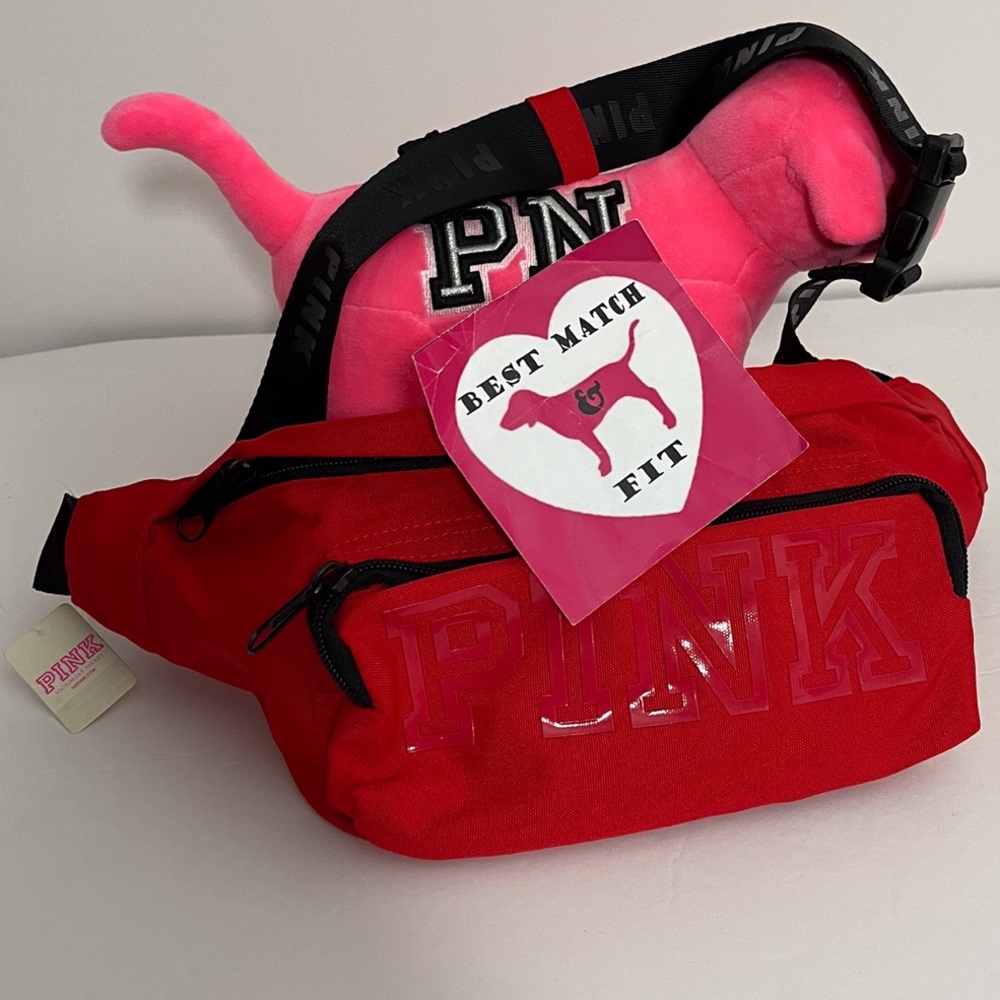 Victoria’s Secret PINK Logo Fanny Pack Belt Bag Oversized Adjustable